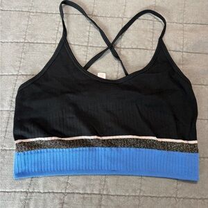 Xhilaration Black and Blue Sports Bra
